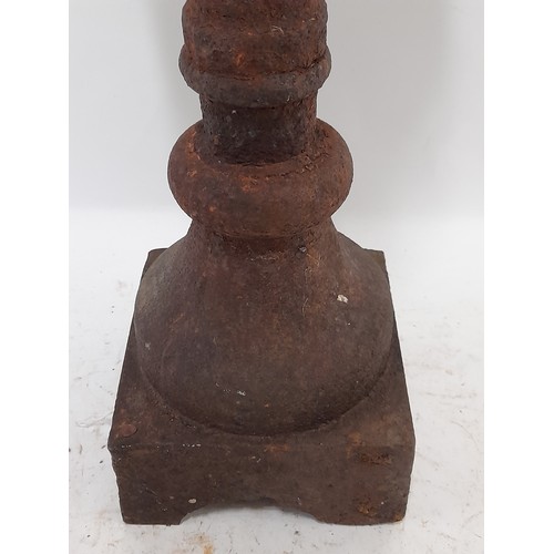 37 - Cast Iron Font/Urn, 41cm high