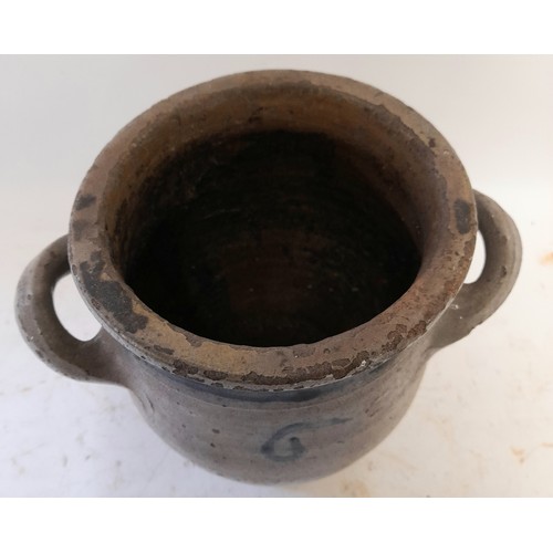 67 - Small studio pottery urn, 18cm x 13cm