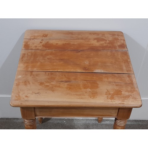 35 - Small Pine Table, 50cm x 49cm x 73cm