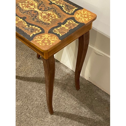 9 - Similar To Previous Lot Italian Decorative Musical Table. 43 x 43 x 35 cms