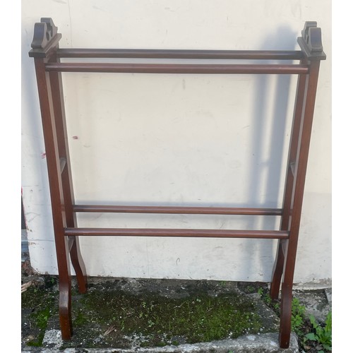 38 - Antique Towel Rail. 67 x 25 x 90 cms