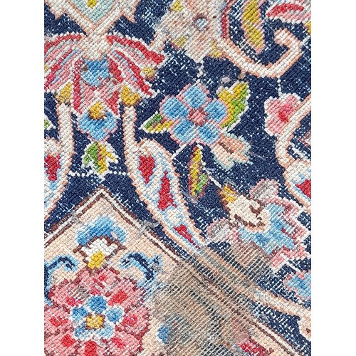 Large Country House Rug with wear,412cm x 305cm