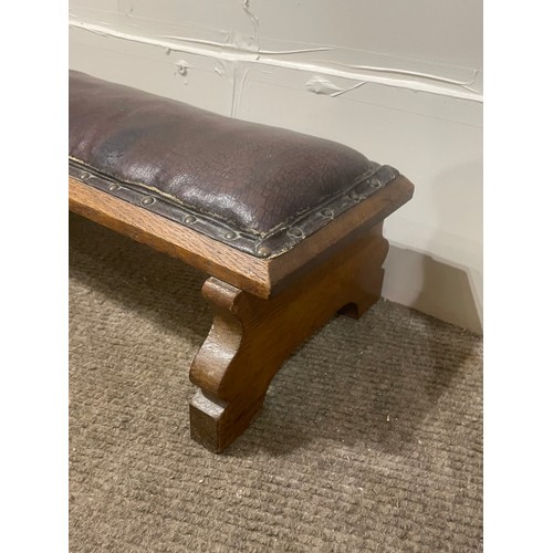 24 - Vintage Continental Church Footstool. 50 x 25 x 17 cms