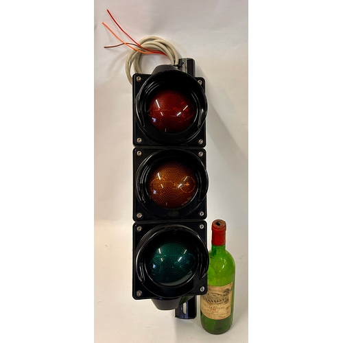 249 - Set Of Electrical Traffic Lights. 63cm x 27cm.