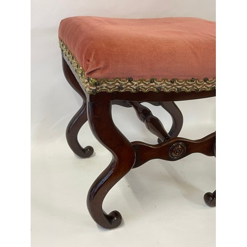 42 - Antique Footstool In Regency Style.