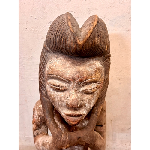 462 - Punu Tribal Carved Wood Figure 59cm x 18cm x 10cm.