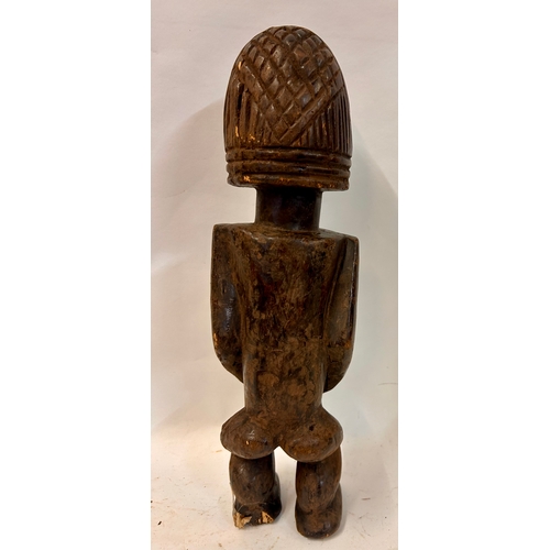 472 - Carved Wood Tribal Figure 45cm x 13cm x 12cm.