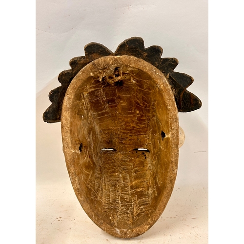 500 - Decorative Tribal Wooden Punu Mask. 30cm x 22cm x 15cm.