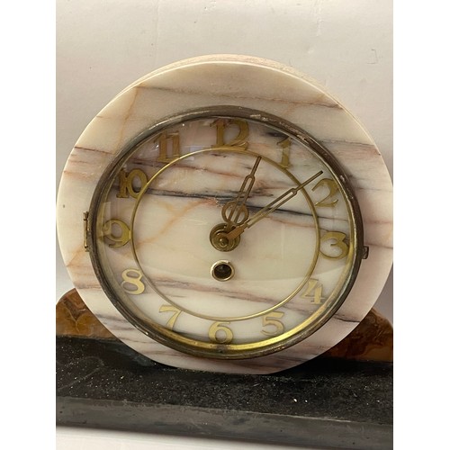 335 - Art Deco Mantle Clock. 51 x 9 x 23 cms