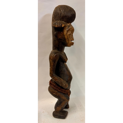 505 - Carved Wood Puny Figure 57cm x 16cm x 13cm.