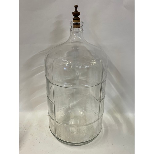 333 - Vintage Glass Jar. 60 cms High