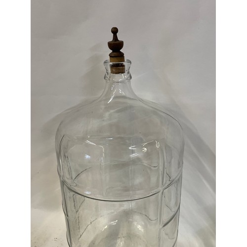 333 - Vintage Glass Jar. 60 cms High