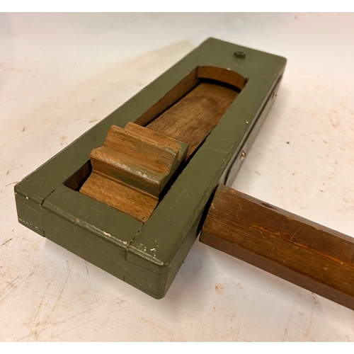 WW2 Air Raid Warden's Gas Attack Warning Rattle. 31cm x 21xm x 6cm.