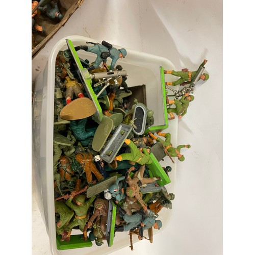 584 - Quantity Of Vintage Di-Cast Military Toys Etc To Include Military Vehicles Soldiers Etc. Corgi , Mat... 