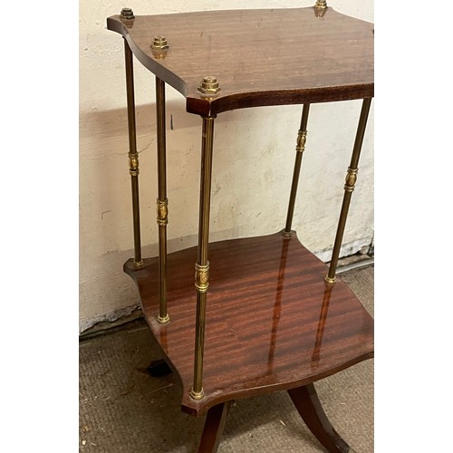 12A - Vintage French Swivel Drinks /Sofa Side Table. 3 x 30 x 60 cms