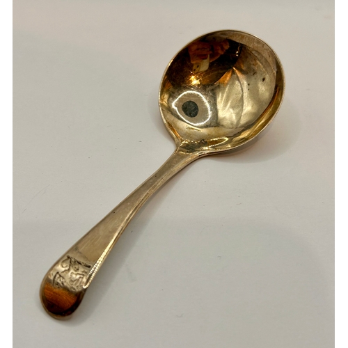 20 - Georgian Silver Hallmarked Caddy Spoon. 9cm x 4cm, 9.84Grams.