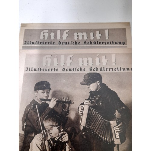 58 - 5 x WW2 Period Newspapers 'hilf mit'