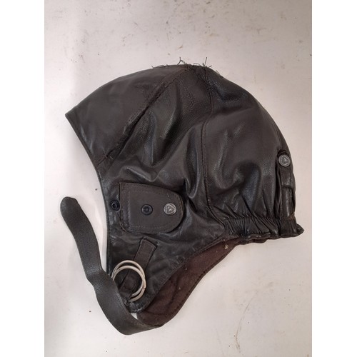 63 - Soft Leather Flying Hat