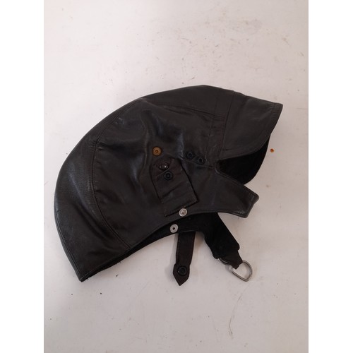 68 - Leather Flying Cap by City Sport 'L'