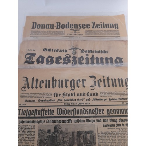 77 - 6 x WW2 Period Newspapers