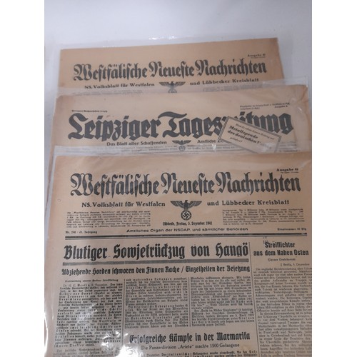 77 - 6 x WW2 Period Newspapers