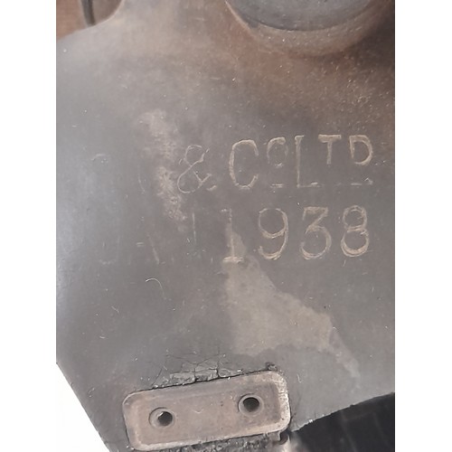 110 - WW2 Period Gas Mask in Bag stamped 1938