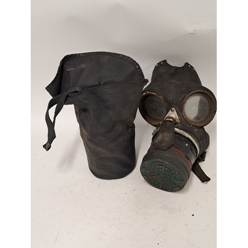 112 - 2 x Gas Masks, one in a case