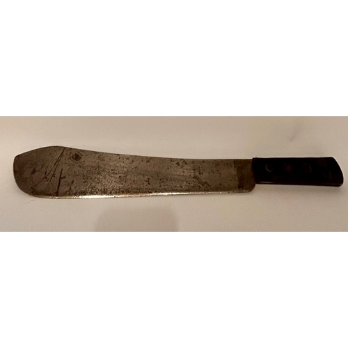 307 - 1962  Military Issue Machete With Leather Sheath. 53cm x 9cm.