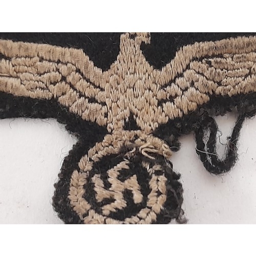 154 - WW2 Style German Cloth Eagle Badge, 10cm x 4cm