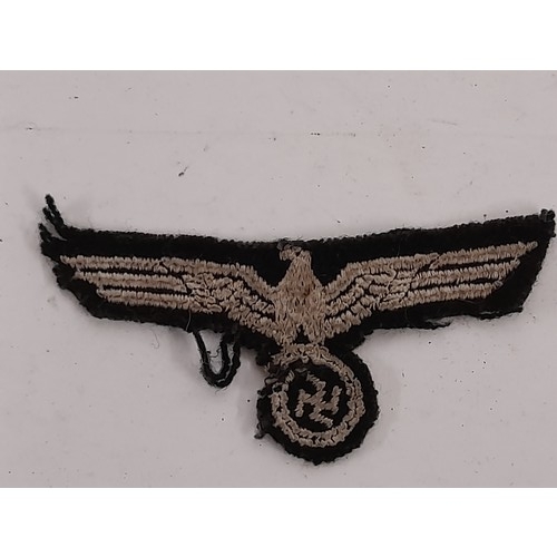 154 - WW2 Style German Cloth Eagle Badge, 10cm x 4cm