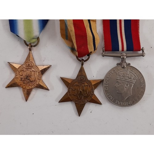 156 - WW2 Defence Medal with The Africa Star and the Atlantic Star