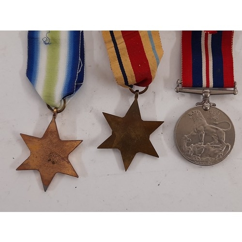 156 - WW2 Defence Medal with The Africa Star and the Atlantic Star