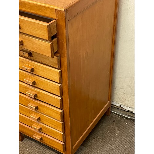 453 - Vintage Craft / Haberdashery Multi Drawer Cabinet. 45 x 35 x 79 cms