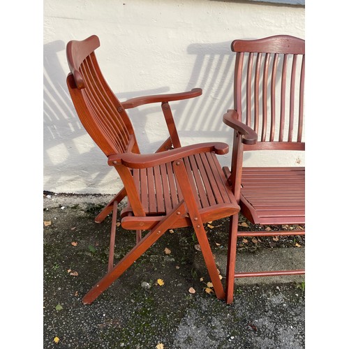 459 - Two Folding Wood Chairs.