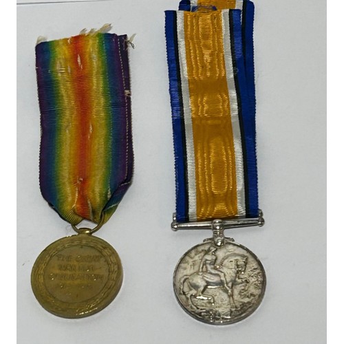 127 - Pair of WW1 Medals with ribbon to include, British war medal and the Victory Medal. (x2) Named to 41... 