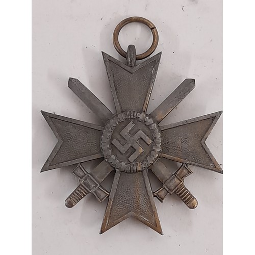 160 - WW2 Style Merit Cross with Crossed Swords 1939