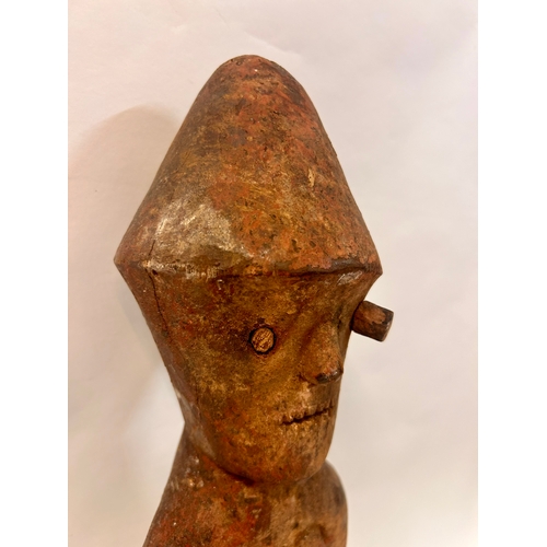 412 - Interesting Wood Tribal Figure 53cm x 14cm.