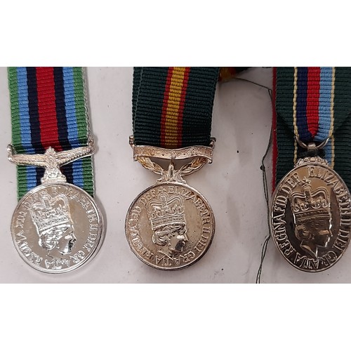 172 - 6 Miniature Military Medals with Ribbons