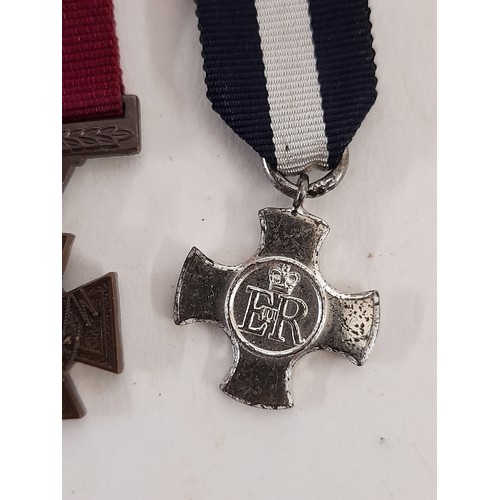 174 - 2 x Military Miniature Medal replicas, the Victoria Cross and Distinguished Service Cross