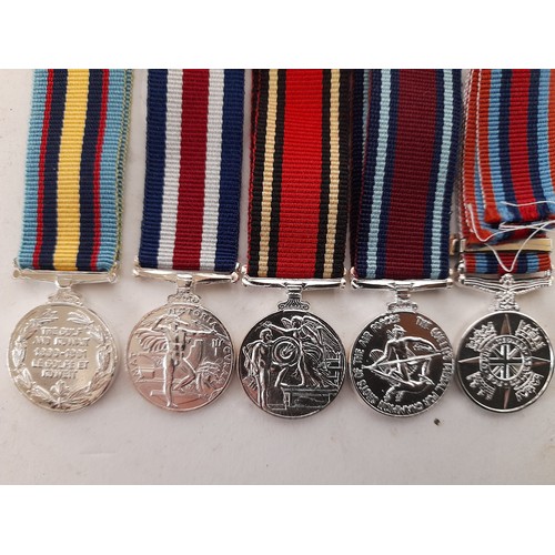 178 - 5 x Military Miniature Medals and Ribbons