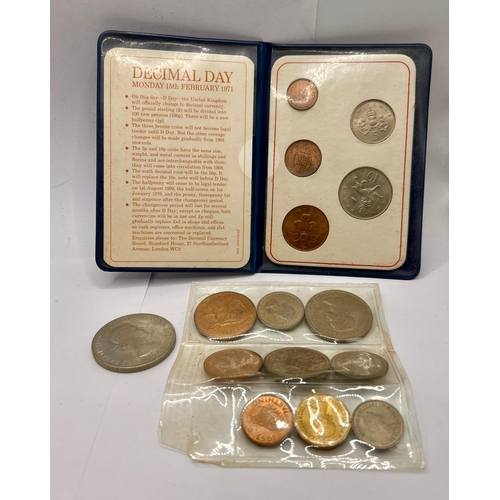 240 - Similar to last lot Collection Of Royal Mint Coinage To include Britains first Decimal Coins, Queen ... 