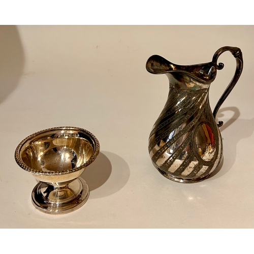 241 - Collection Of Silver Plate to Include Milk Jug, scissors, Fruit Tray Etc. Largest 34cm x 28cm x 24cm... 