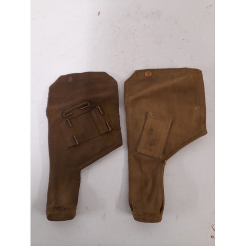 191 - WW2  37 Pattern Canvas Pistol Holsters with Broad Arrow to both