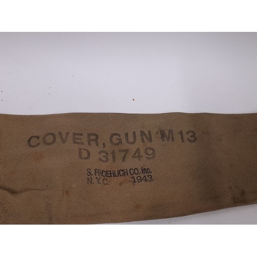 193 - U.S. WW2 Browning machine gun canvas cover