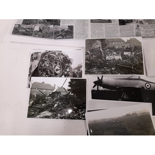 323 - Local Interest, Account of Air Crash in Yeovil 1949 to include photocopy of newspaper article, photo... 