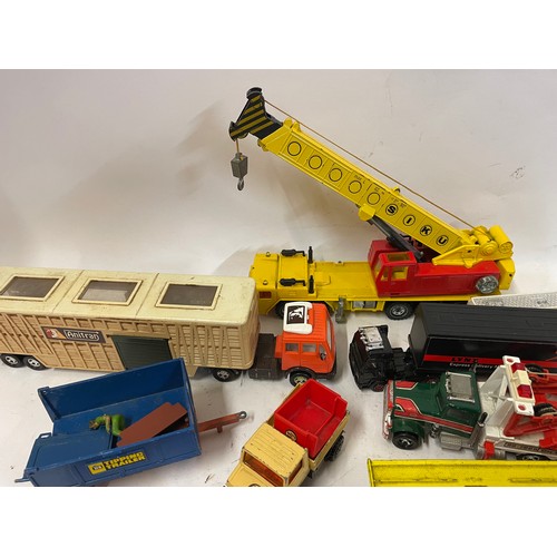 429 - Quantity Of Di-Cast Toy Cars Matchbox Transporters  , Corgi Lamborghini  Crane Etc. Box