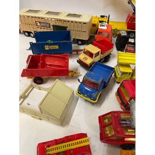 429 - Quantity Of Di-Cast Toy Cars Matchbox Transporters  , Corgi Lamborghini  Crane Etc. Box