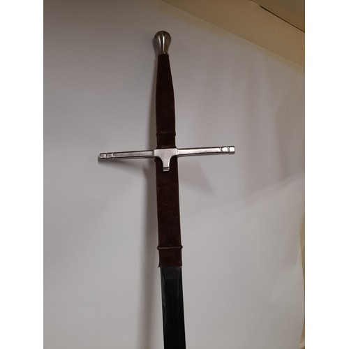 347 - Reproduction Re enactment Fantasy Sword in the Stone Style Sword, total length 136cm