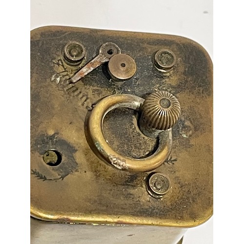 432 - Vintage Brass Travel Clock