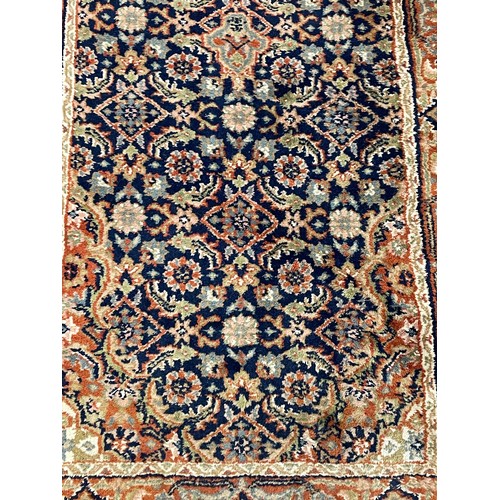 439 - Hand Made Decorative Ground Rug / Runner . 216 x 73 cms